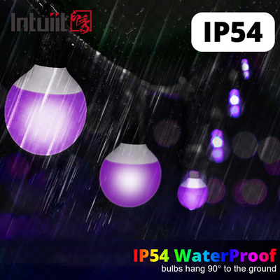 IP54 1x1.8W 5050 LED 문자열 RGBW dmx 스마트 색상 변경 트리 장식 램프 크리스마스 조명